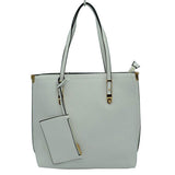 Soft Faux Leather Tote Handbag With Wallet  from Madeline Love