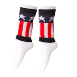 12-Pairs American Flag Leg Warmer Boot Toppers from Madeline Love