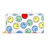 Smile Patterned Zipper Wallet  from Madeline Love