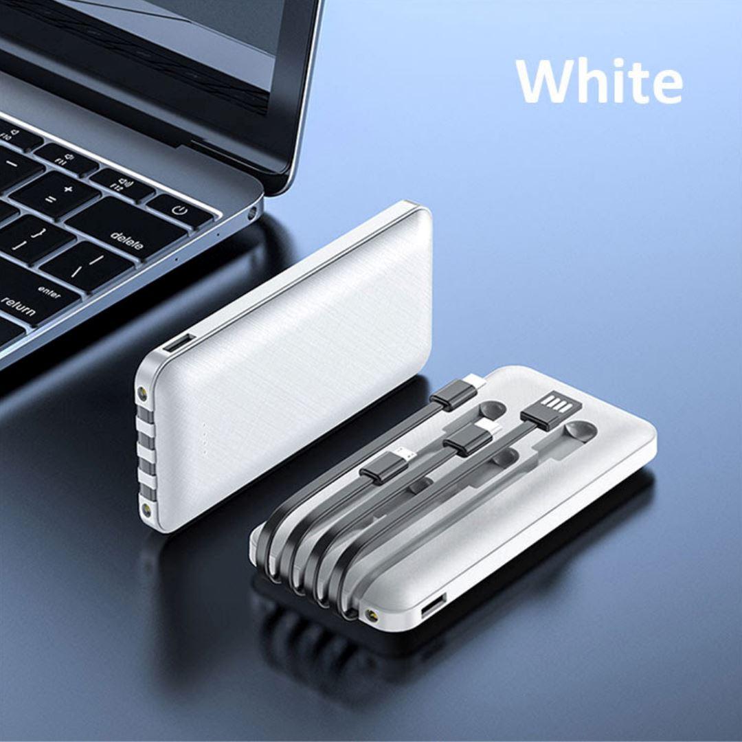 Portable Charger 10K mAh 3in1 Cables - Pack of 6 from Mila Lifestyle Accessories