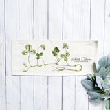 Botanical Panel: Shamrock St. Patrick's Farm Spring, Summer; WHITE CLOVER From PillowPanels