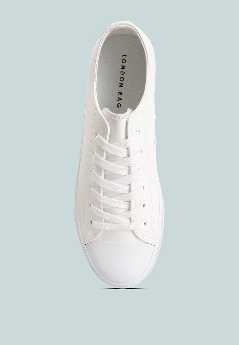 Lace Up Basic Sneakers from London Rag International