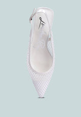 Siev Rhinestone Slingback Mules from London Rag International