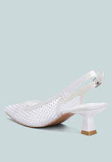 Siev Rhinestone Slingback Mules from London Rag International