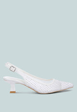 Siev Rhinestone Slingback Mules from London Rag International