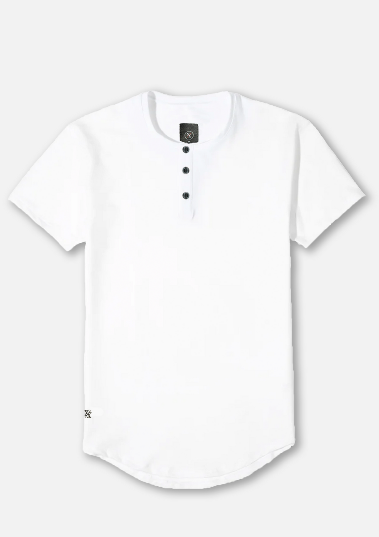 Henley Curved Hem from Ten/10 Apparel