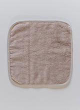 French Terry Bath Towel Collection in White Sand from Timo & Violet