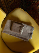 French Terry Bath Towel Collection in White Sand from Timo & Violet