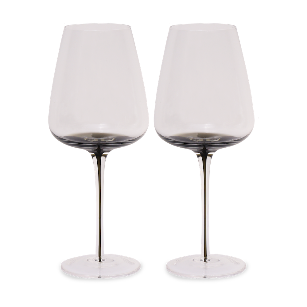 Smoke Stem White Wine Glasses from Hotel Collection