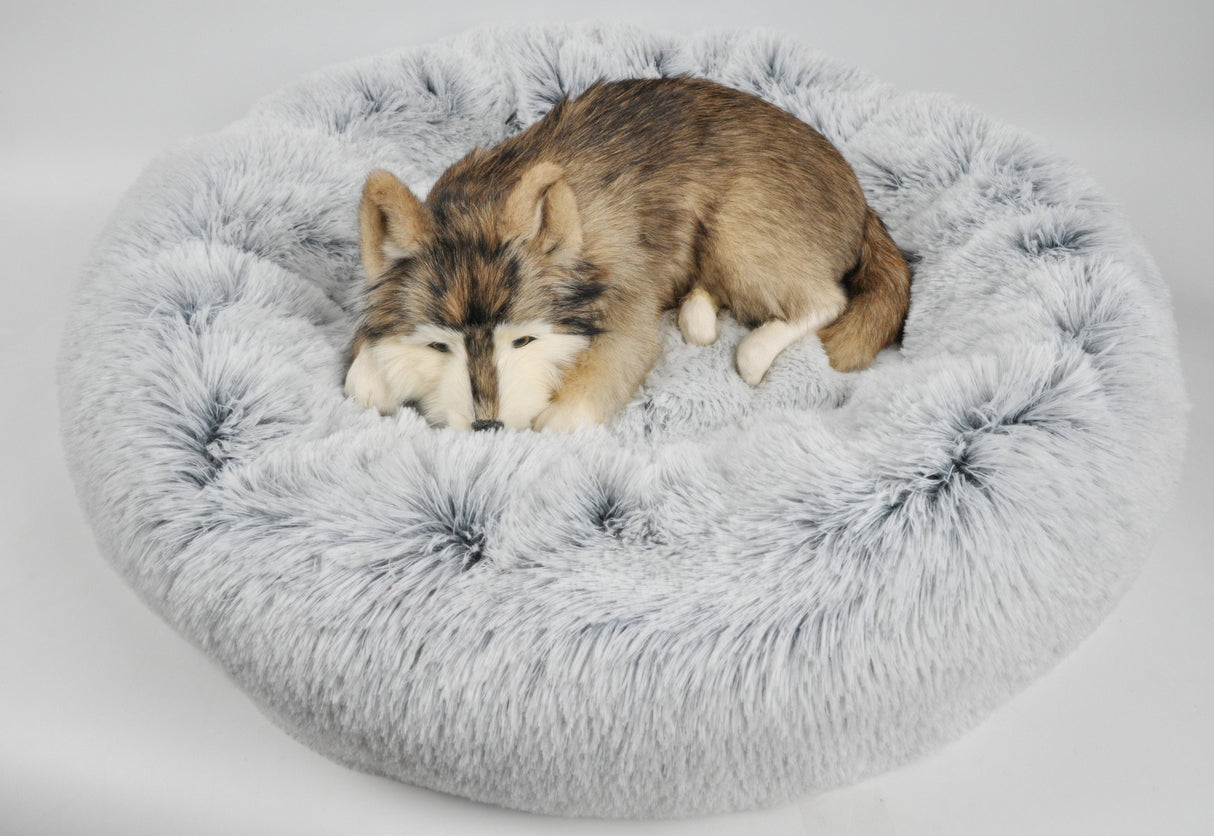 Mr. Peanut's 28" OrthoPlush® Pet Bed - Snowflake White Two Tone from Mr. Peanut's Pet Carriers