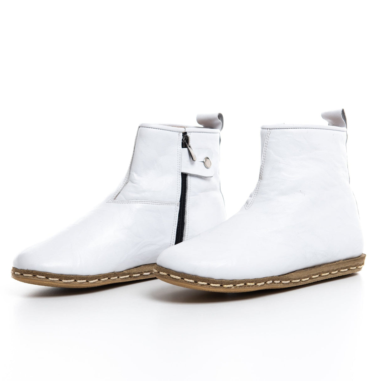 Men's White Boots from Atlantis Handmade Shoes