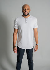 Henley Curved Hem from Ten/10 Apparel