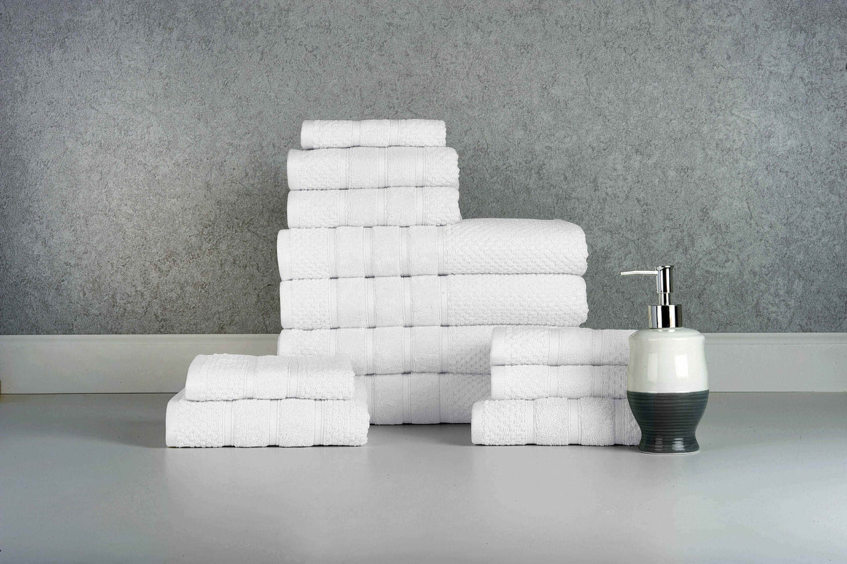 Bibb Home 12 Piece Egyptian Cotton Towel Set. from Bed Bath Fashions