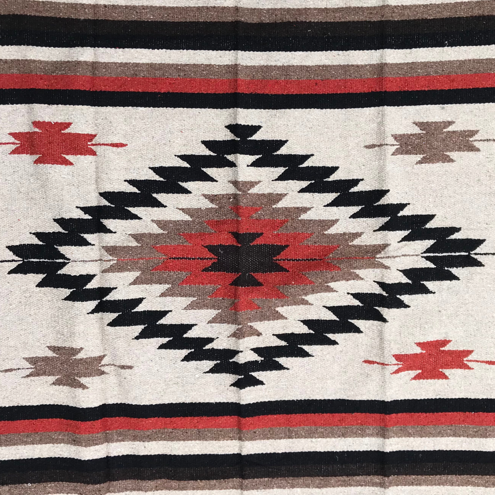 Tan Mexican Diamond Yoga Blanket from West Path
