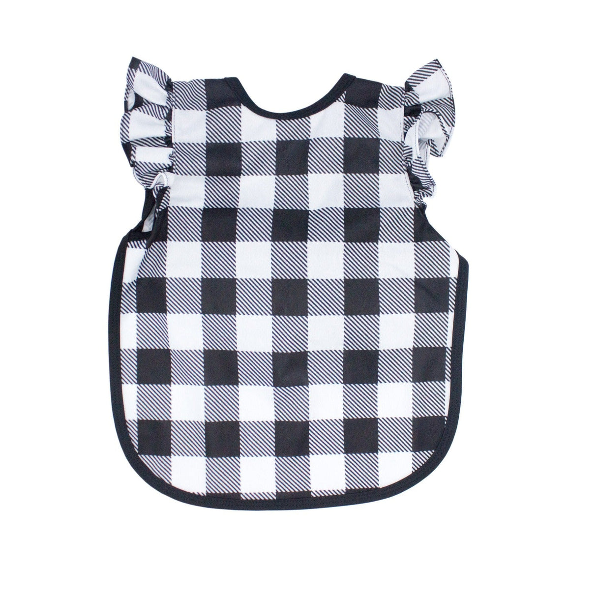 White Buffalo Plaid Flutter Bapron from BapronBaby