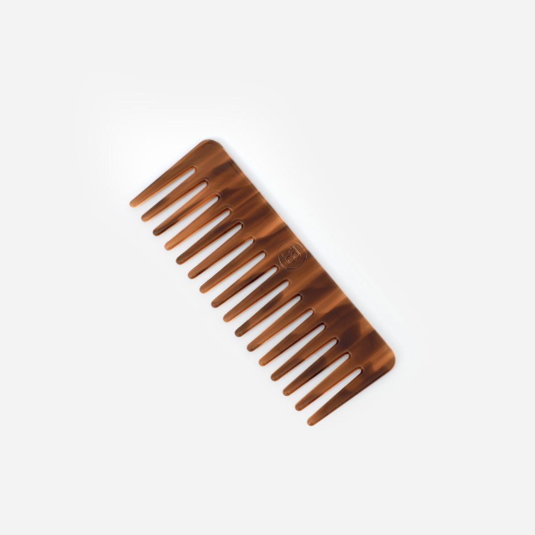 Wide Tooth Hair Comb (Brown) from BOMBAY HAIR