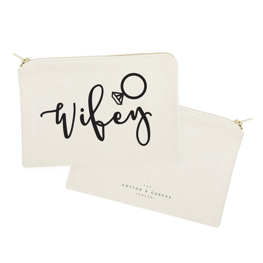 Wifey Cotton Canvas Cosmetic Bag from The Cotton & Canvas Co.