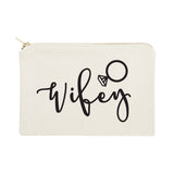 Wifey Cotton Canvas Cosmetic Bag from The Cotton & Canvas Co.