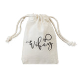 Wifey Wedding Favor Bags, 6-Pack from The Cotton & Canvas Co.