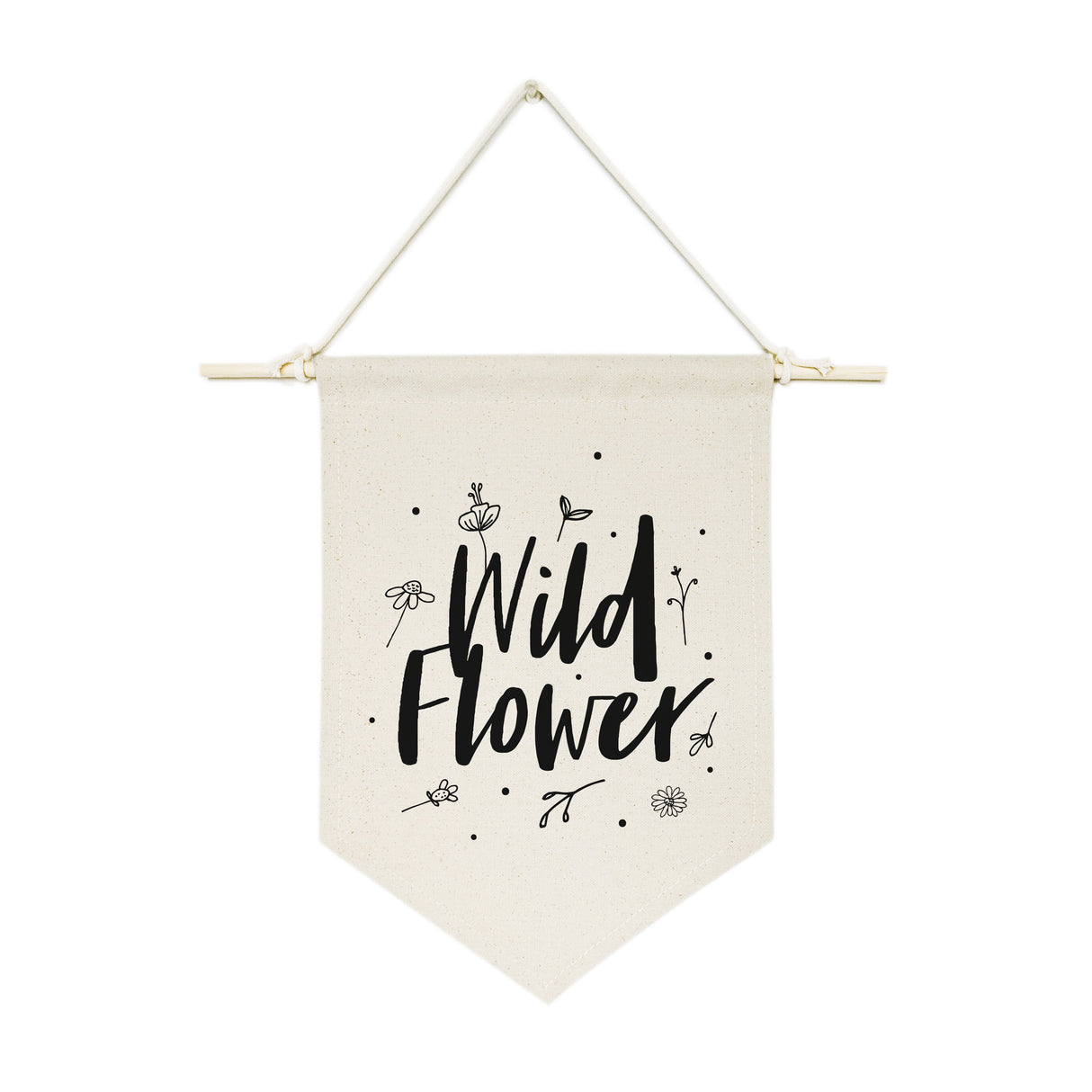 Wild Flower Hanging Wall Banner from The Cotton & Canvas Co.