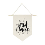 Wild Flower Hanging Wall Banner from The Cotton & Canvas Co.