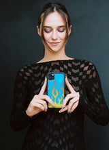 Flames | Blue iPhone Case from Wildflower Cases