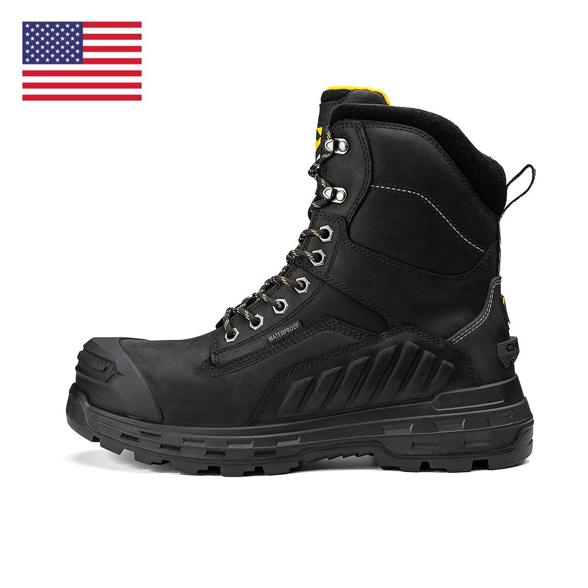 Wildwood 8” Waterproof Composite Toe Black Boot - Made in USA from Chinook® Footwear