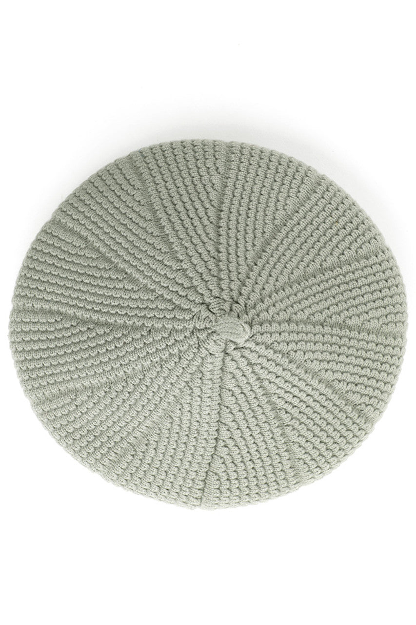 C.C SCALLOPED WAVE PATTERN BERET from Madeline Love