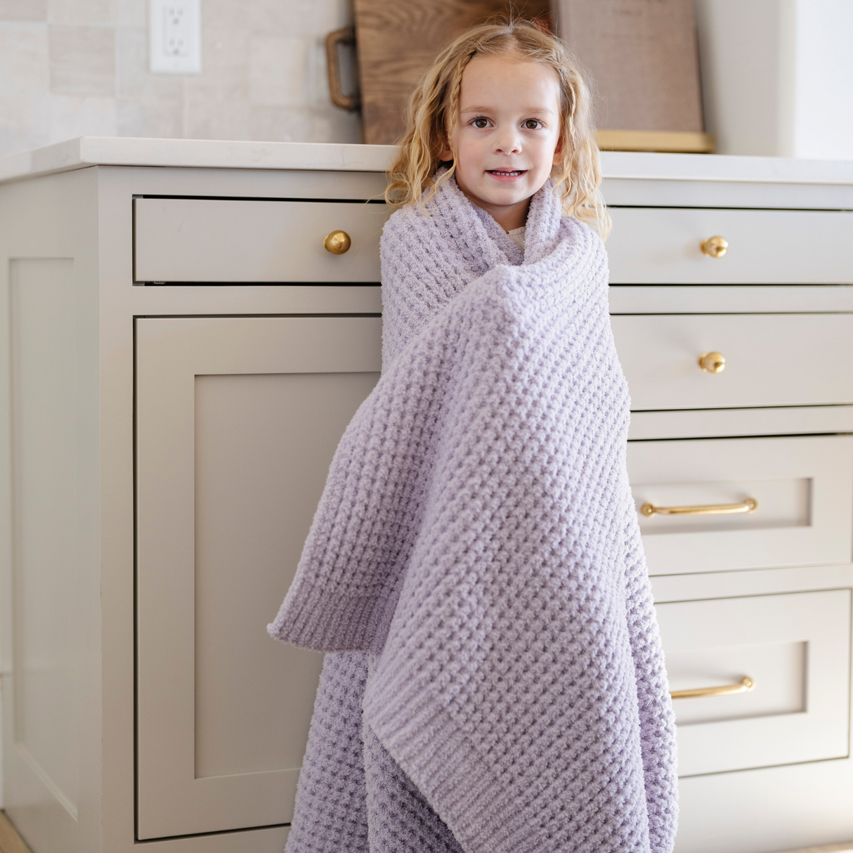 WAFFLE KNIT TODDLER BLANKETS From Saranoni