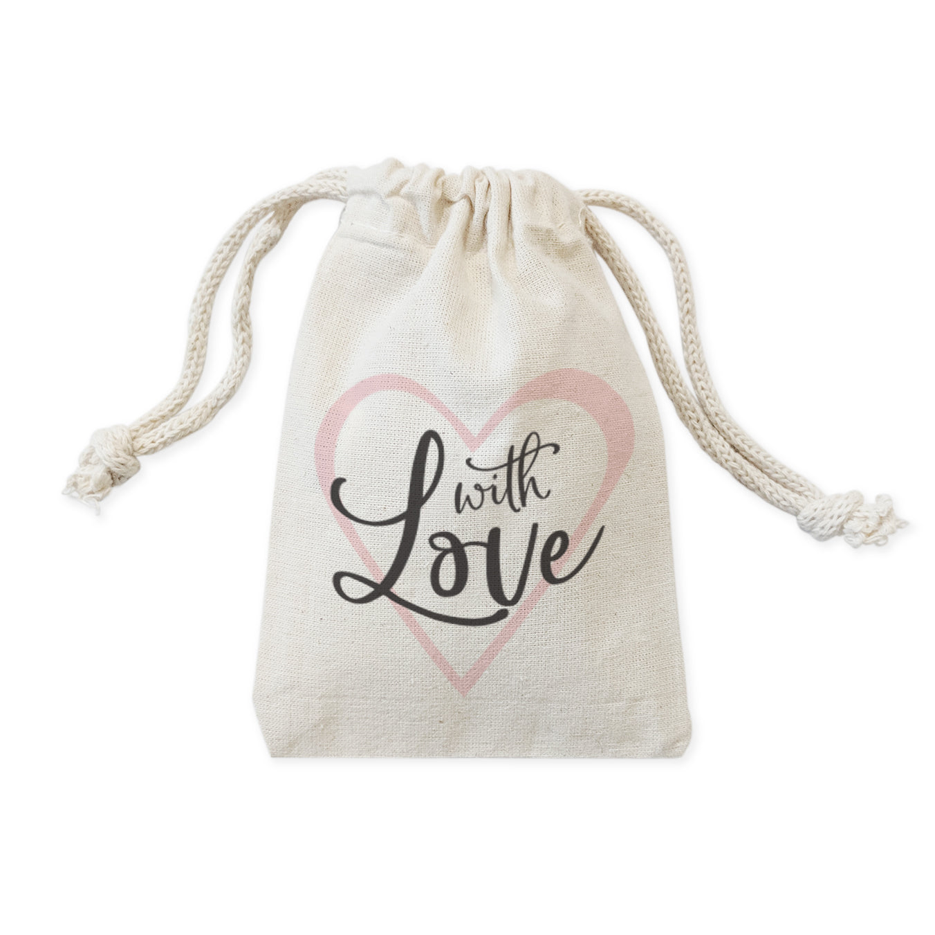 With Love Wedding Favor Bags, 6-Pack from The Cotton & Canvas Co.