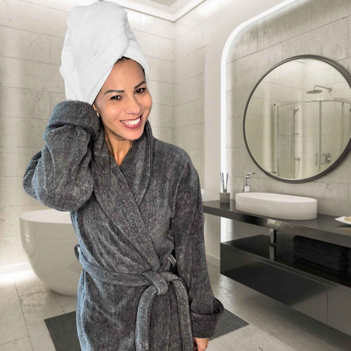 Bamboo 8 Piece Towel Sets - White from BedVoyage