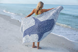 Whale Shark Bleu - Turkish Towel from Sun Drunk