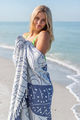 Whale Shark Bleu - Turkish Towel from Sun Drunk