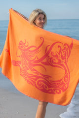 Mermaid Orange - Turkish Towel from Sun Drunk