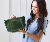 Women's Toiletry Bag All for American from Lifetime Leather Co.