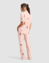 Women's Bamboo Stretch-Knit Short Sleeve & Pant Pajama Set from Cozy Earth