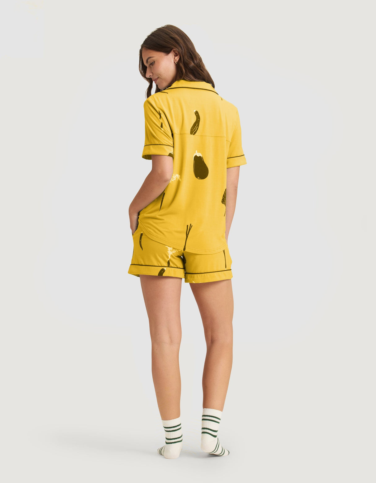 Women's Bamboo Stretch-Knit Short Sleeve Pajama Set from Cozy Earth