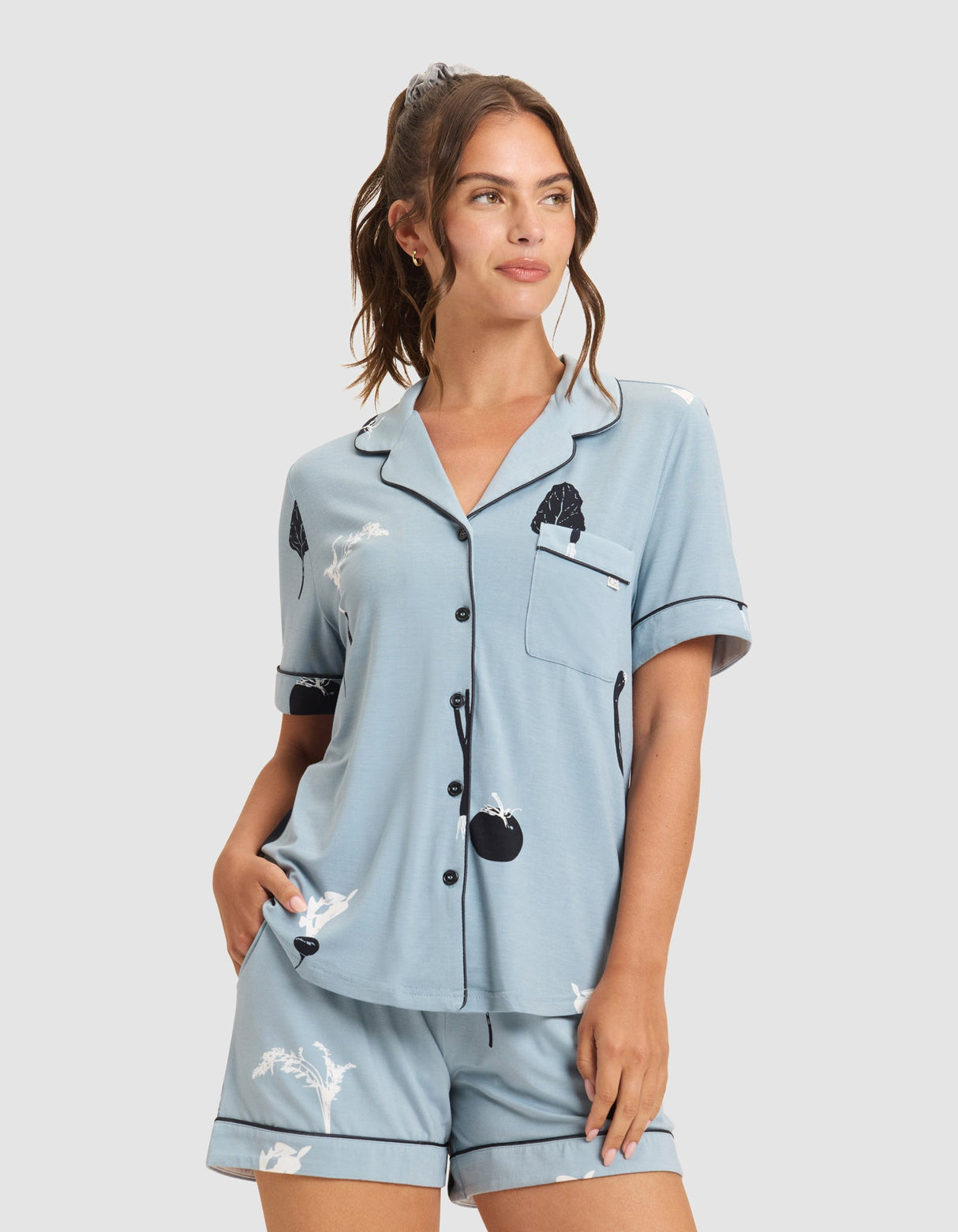 Women's Bamboo Stretch-Knit Short Sleeve Pajama Set from Cozy Earth