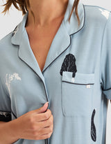 Women's Bamboo Stretch-Knit Short Sleeve & Pant Pajama Set from Cozy Earth