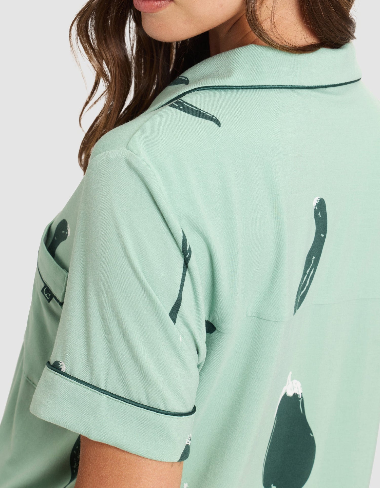 Women's Bamboo Stretch-Knit Short Sleeve & Pant Pajama Set from Cozy Earth