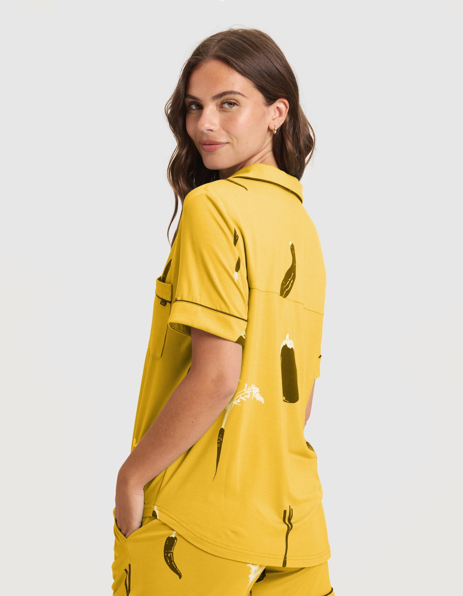 Women's Bamboo Stretch-Knit Short Sleeve Pajama Set from Cozy Earth