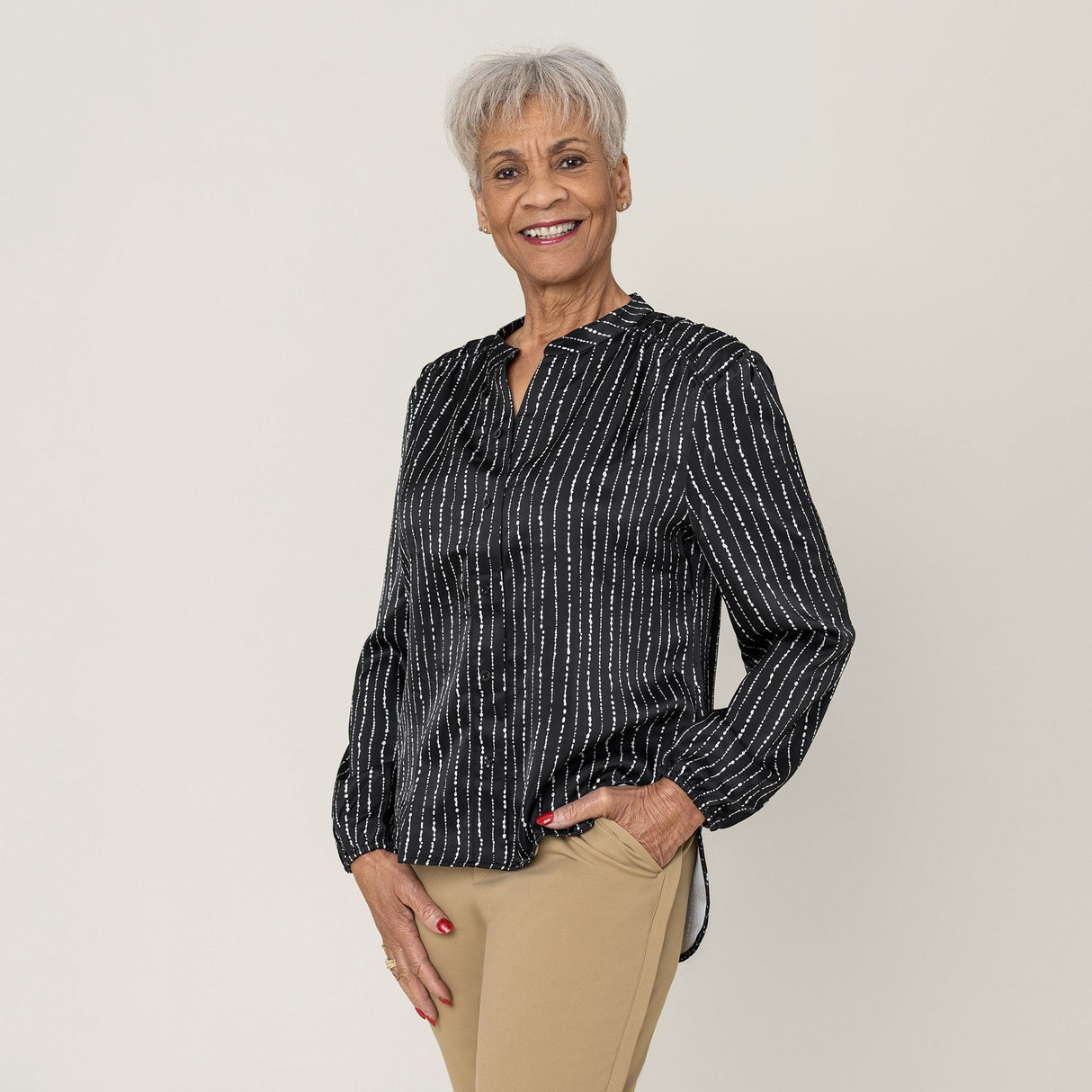 Everyday Magnetic Button Blouse for Women from Joe & Bella