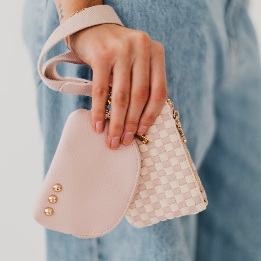 Wonderlust Woven Dual Pouch Wristlet from Pretty Simple