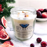 Classic 9oz Jam Jar Crystal Soy Candle - Cranberry Fig (Carnelian) from Evolve Botanica