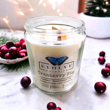 Classic 9oz Jam Jar Crystal Soy Candle - Cranberry Fig (Carnelian) from Evolve Botanica