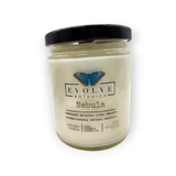 Classic 9oz Jam Jar Crystal Soy Candle - Nebula (Sodalite) from Evolve Botanica