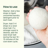 Wool Dryer Balls 6 Pack and Sparkling Laundry Blend 3 Pack from Plant Therapy