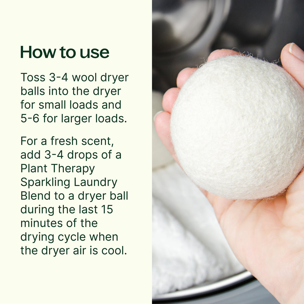 Wool Dryer Balls 6-Pack from Plant Therapy