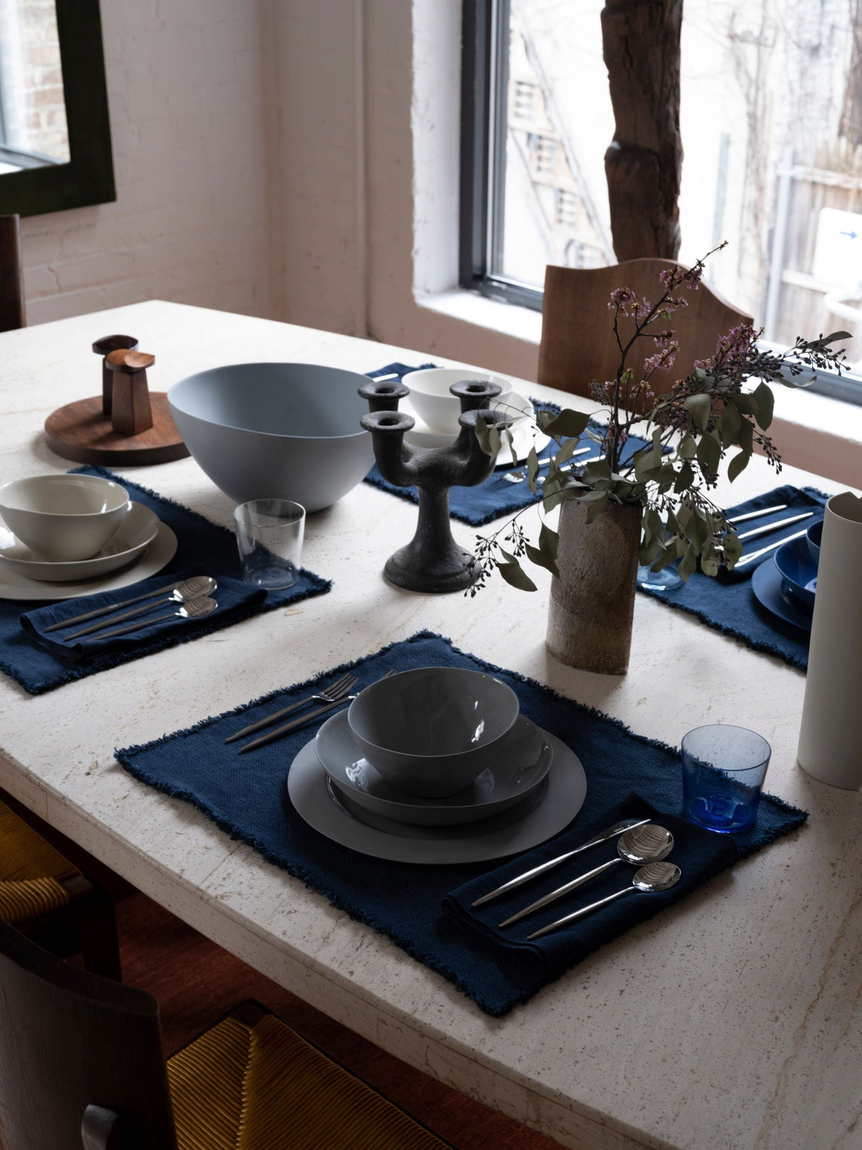 Onda Plate-Cloud from French Presse Linens