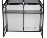 DJ Booth Tabletop With 8FT Lighting Truss Stand Package by FAT TOAD - Foldable Panel Portable Stage from GeekStands